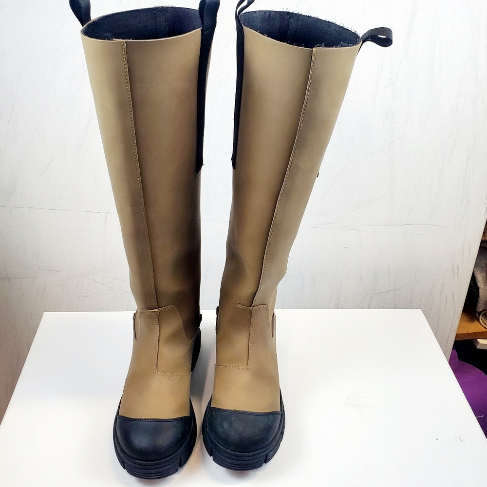 Ganni | Shoes | Ganni Recycled Rubber Country Boots Sz 8 | Poshmark